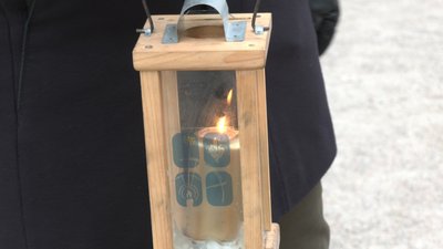 Запорізькі пластуни привезли Вифлеємський вогонь миру у козацьку церкву Покрови Пресвятої Богородиці