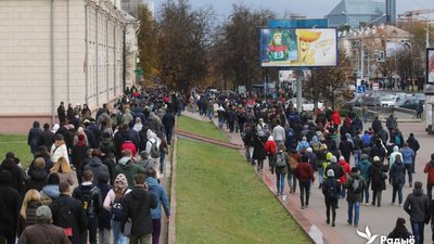 Протестна хода у Мінську Протестна хода у Мінську