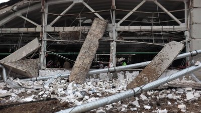 Ракетний удар частково зруйнував депо метрополітену у Харкові — поліція Ракетний удар частково зруйнував депо метрополітену у Харкові — поліція