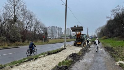 Будівництво велодоріжки