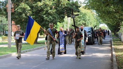 Прощання із загиблим на війні Максимом Пасхаловим