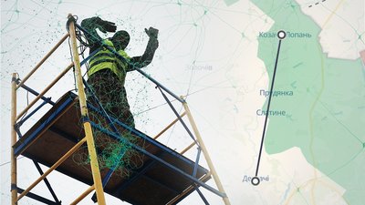 Антидронові сітки на Харківщині
