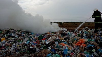Необережне поводження з вогнем. На Миколаївщині сталося загоряння трави та сміття