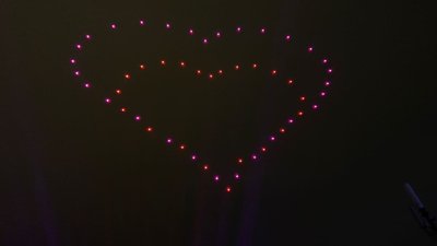 У Києві провели шоу дронів на відзначення року обізнаності про рак легенів