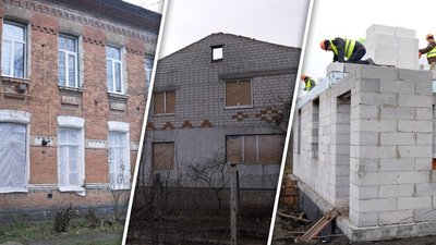 Пошкоджені будинки у Писарівці, Козятині та Ладижині