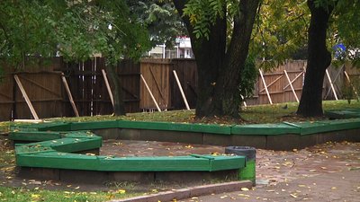 У Житомирі на Новому Бульварі поставили тимчасову огорожу – з 5 жовтня мають почати реконструкцію
