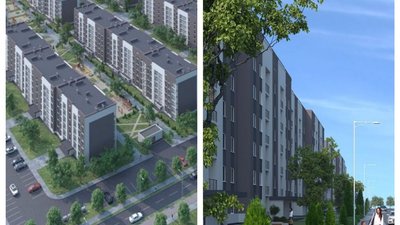 Проєкт кварталу для ВПО на вулиці Лазурній у Полтаві