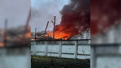 Атака на Новгород-Сіверський на Чернігівщині: через атаку шахедів сталася пожежа