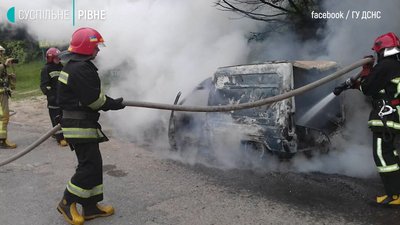 Дубно пожежа авто