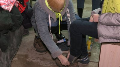 В одному з укриттів у Луцьку надають прихисток переселенцям В одному з укриттів у Луцьку надають прихисток переселенцям