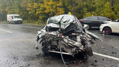 Неподалік села Гвардійське сталась дорожньо-транспортна пригода за участі 4 автомобілів