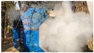 У Вознесенівському районі Запоріжжя горів закинутий МАФ
