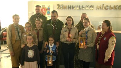 Вифлеємський вогонь передали до Вінницької міськради