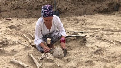На Мамай-горі у Запорізькій області зробили кілька археологічних знахідок