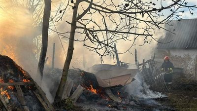 У селі на Житомирщині трирічна дитина підпалила копицю сіна орієнтовною масою 5 тонн У селі на Житомирщині трирічна дитина підпалила копицю сіна орієнтовною масою 5 тонн