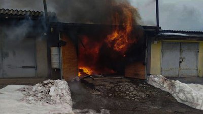 Пожежа в гаражі на Стрийщині
