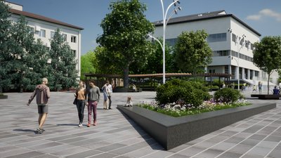 Реконструкція центральної площі у Новодністровську Реконструкція центральної площі у Новодністровську