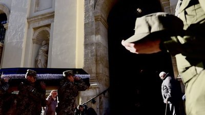 У Львові попрощаються із захисниками України Олегом Богушем та Андрієм Вітюком