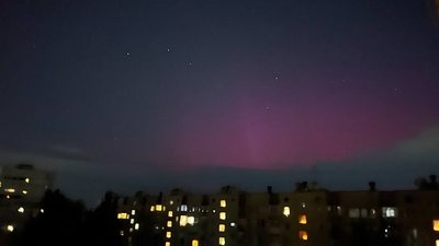 У Дніпрі та області зафіксували північне сяйво У Дніпрі та області зафіксували північне сяйво