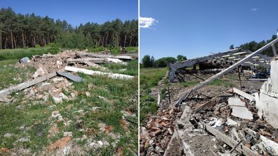 Через російські бомбардування у селі на Сумщині засмічено землі на 15,5 млн. грн