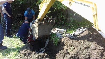 На Львівщині корову витягнули із каналізаційної ями На Львівщині корову витягнули із каналізаційної ями