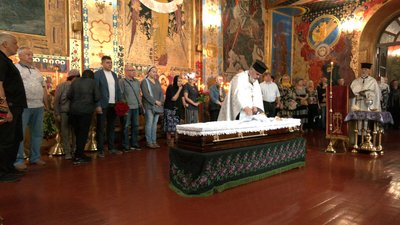 У Житомирі попрощалися зі скульптором, народним художником України Василем Фещенком У Житомирі попрощалися зі скульптором, народним художником України Василем Фещенком