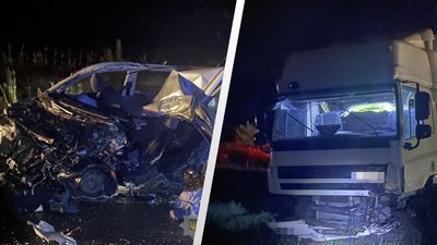 Дві смертельні ДТП на Житомирщині – легковик зіткнувся із вантажівкою, а 22-річний мотоцикліст в'їхав у блоки