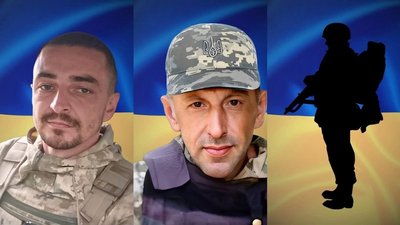 Полеглі військові Денис Дідорук, Анатолій Росоха та Петро Кошман, з Буковини