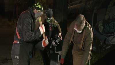До Дня міста у Франківську відбулися нічні кування та світловий перформанс До Дня міста у Франківську відбулися нічні кування та світловий перформанс