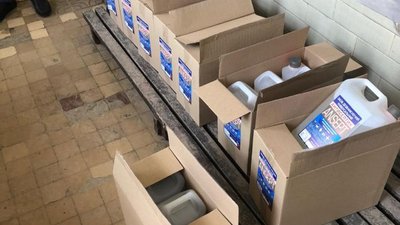 На Вінниччині правоохоронці викрили підпільне виробництво фальсифікованих антисептиків На Вінниччині правоохоронці викрили підпільне виробництво фальсифікованих антисептиків
