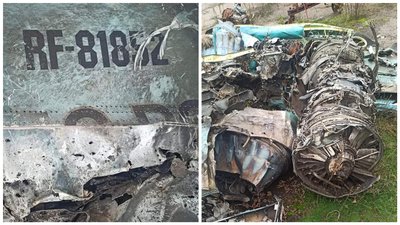 У звільненому Лимані знайдені уламки Су-34