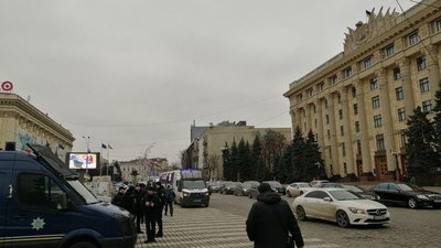 "Мовна" акція під Харківською ОДА: у центрі міста посилюють заходи безпеки "Мовна" акція під Харківською ОДА: у центрі міста посилюють заходи безпеки