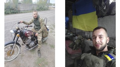 Нацгвардієць з Кропивницького збирає на передовій з брухту мотоцикли Нацгвардієць з Кропивницького збирає на передовій з брухту мотоцикли