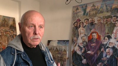 Картина заввишки три метри: у Львові презентують мистецьку роботу про Андрея Шептицького