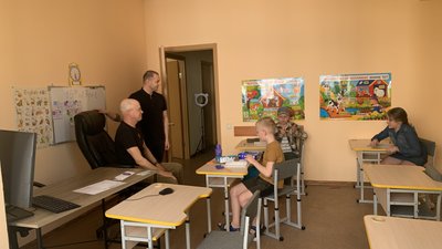 Навчальний клас на курсах з англійської та української мов Навчальний клас на курсах з англійської та української мов