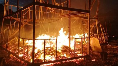 На Одещині зайнялись дві бази відпочинку