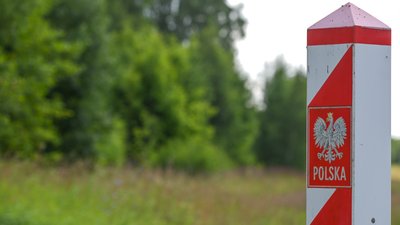 Польща, Литва, кордон, пункт пропуску Огродніки-Лаздіяй