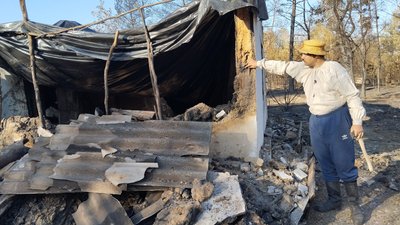 Згоріла через пожежу хата в селі Балівка Згоріла через пожежу хата в селі Балівка
