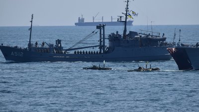 В Одесі відбувся військово-морський парад до 30-ї річниці Незалежності України В Одесі відбувся військово-морський парад до 30-ї річниці Незалежності України