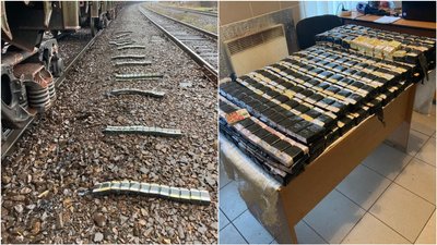 У вантажному потязі на Закарпатті виявили майже 700 пачок контрабандних сигарет