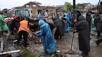 У Красилівській громаді продовжують ліквідовувати наслідки вчорашньої російської атаки