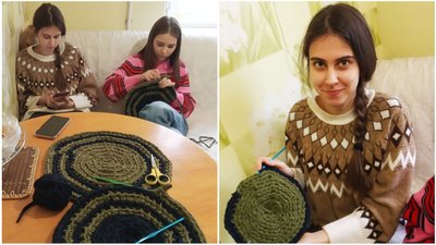 Скаути Покровська плетуть килимки-обереги для ЗСУ: як бійці їх використовують Скаути Покровська плетуть килимки-обереги для ЗСУ: як бійці їх використовують