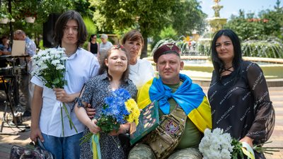 Андрій Корнієнко з родиною