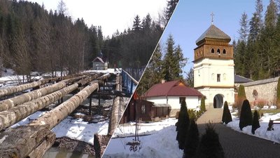 Через зруйновану переправу Манявський монастир втрачає паломників, а село - туристів