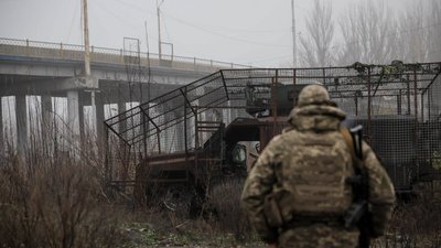 Українські військові у Костянтинівці