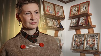 Понад дві сотні фольгових ікон зібрали у домашньому музеї