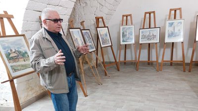відкрили виставку, картини аквареллю, михайло нетриб'як, бережани, тернопільщина, живопис відкрили виставку, картини аквареллю, михайло нетриб'як, бережани, тернопільщина, живопис