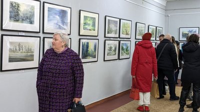 Олександр Бобришев у Рівному презентував персональну виставку акварелей. Її відкриває "Незламний Харків'" Олександр Бобришев у Рівному презентував персональну виставку акварелей. Її відкриває "Незламний Харків'"