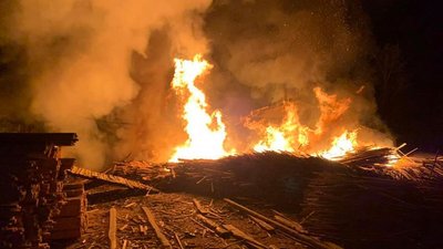 На Харківщині згорів цех з деревообробки: одна людина загинула На Харківщині згорів цех з деревообробки: одна людина загинула