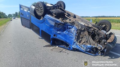 На Полтавщині сталася ДТП за участю Mitsubishi та Fiat: троє людей госпіталізовані
